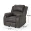 Fauteuil inclinable manuel, tissu de lin, dimensions 34,5 po x 39 po x 39 po-1996811072