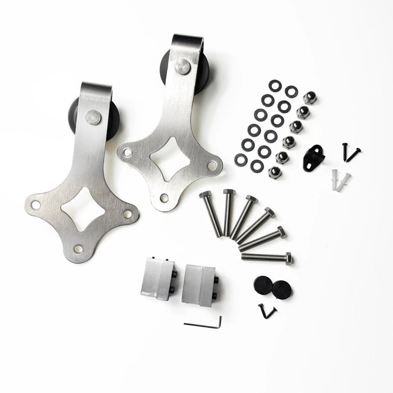 Brushed Nickel Diamond Design Roller Set