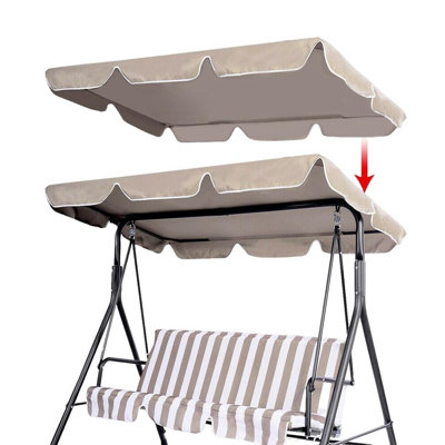 4 Person Porch Swing with Canopy