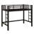 Metal Loft Bed With Ladder And Guardrails-1287963187