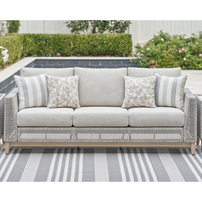 Canapé d'extérieur avec coussin Muallam
