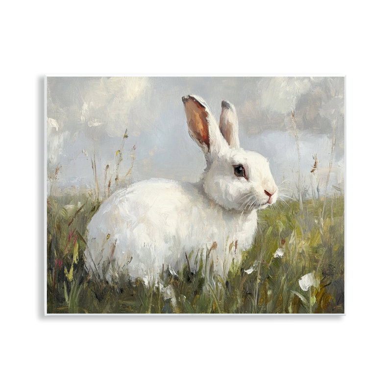 «Wild Bunny», plaque murale par Petal Prints Design