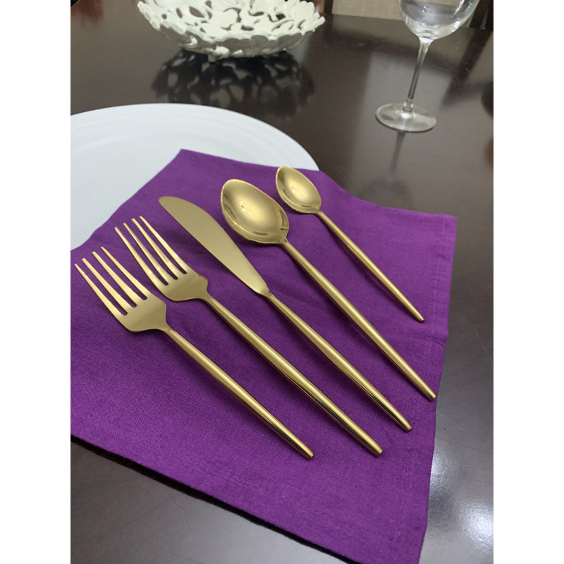 Everly Quinn Stainless Steel Flatware Set - Service for 4