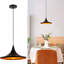 Luminaire suspendu simple noir et or