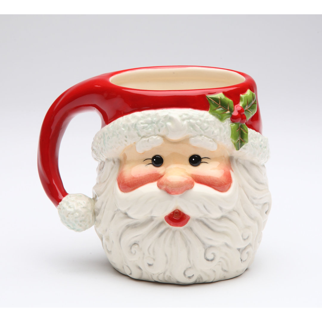 Santa 10 oz. Mug (Set of 4) The Holiday Aisle®