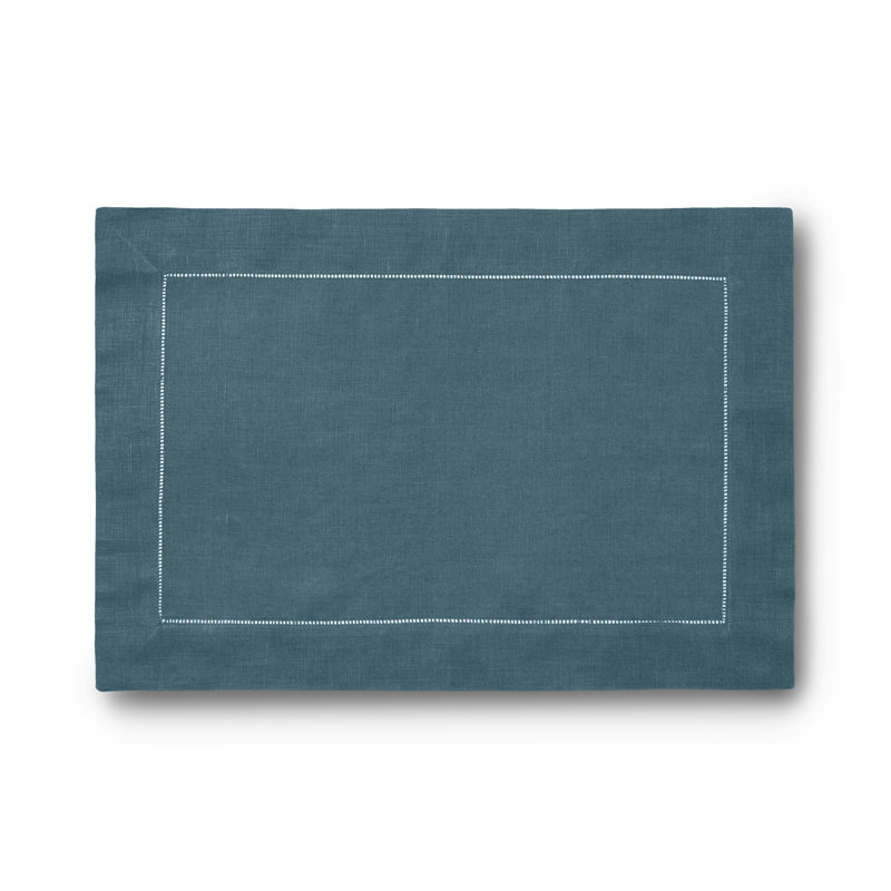 Festival Linen Rectangle Placemats, Peacock