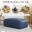 Hustle 110Cm Wide Genuine Leather Rectangle Footstool Ottoman-660129131