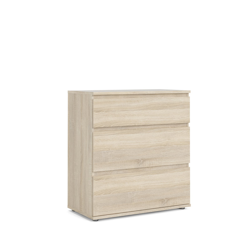 Palouse 77 cm W Chest of 3 Drawers, Brown