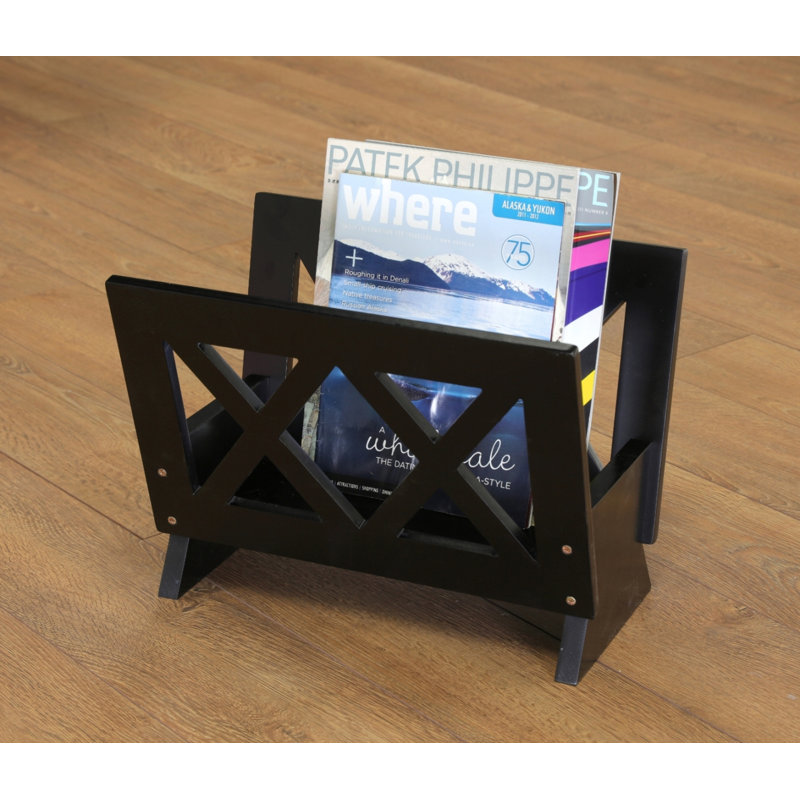 Porte-magazine contemporain, Noir