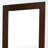 Kashston Wood Flat Wall Mirror Rich Brown Veneer Finish, 70.75" H, 31.35" W and 1.03" D