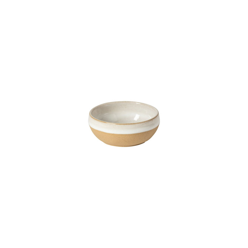 Marrakesh Handmade Stoneware Dessert Bowl, Sable Blanc