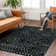 Tribal Geometric Plush Area Rug – Bold Moroccan-Inspired Accent with Non-Slip Base