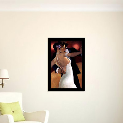 First Formal - Couple Dancing par Bill Brauer - Reproduction d'art sur papier encadrée