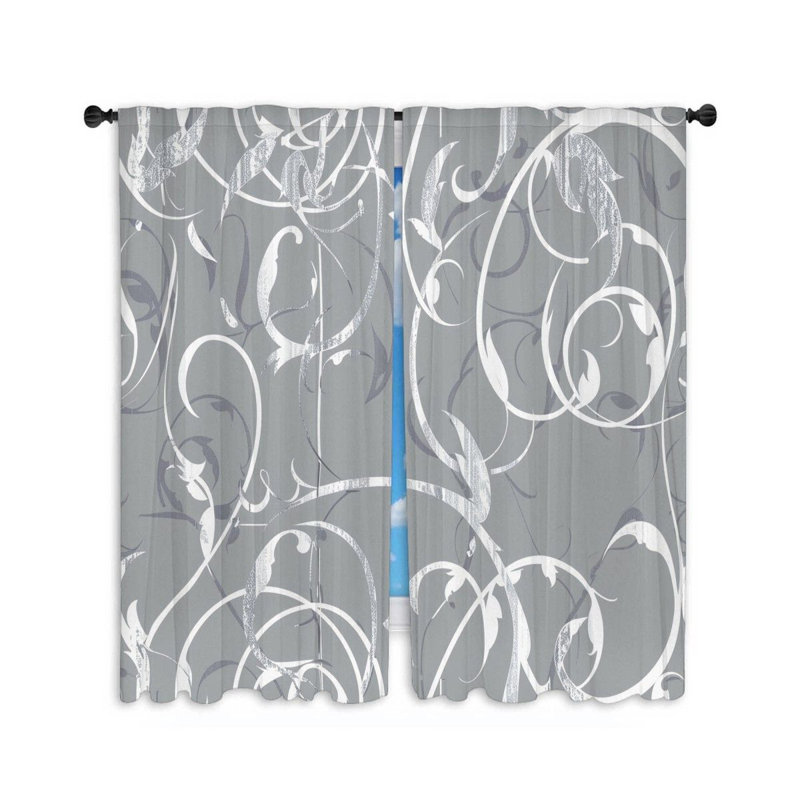 Paire de rideaux obscurcissant en polyester, L 20 po x L 84 po