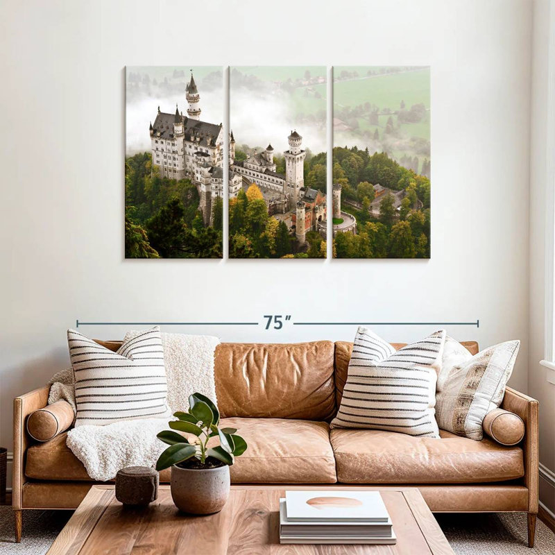 Lilie Misty Neuschwanstein Castle, H 36 po x l 57 po