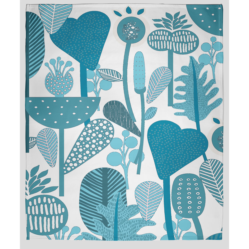 Fleece Throw Blanket, Explorer Blue, 60" W x 80" L