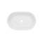 DeerValley 555 x 357 x 140mm Ceramic Oval Countertop Basin White Bathroom Above-Counter Sink Vessel Sink