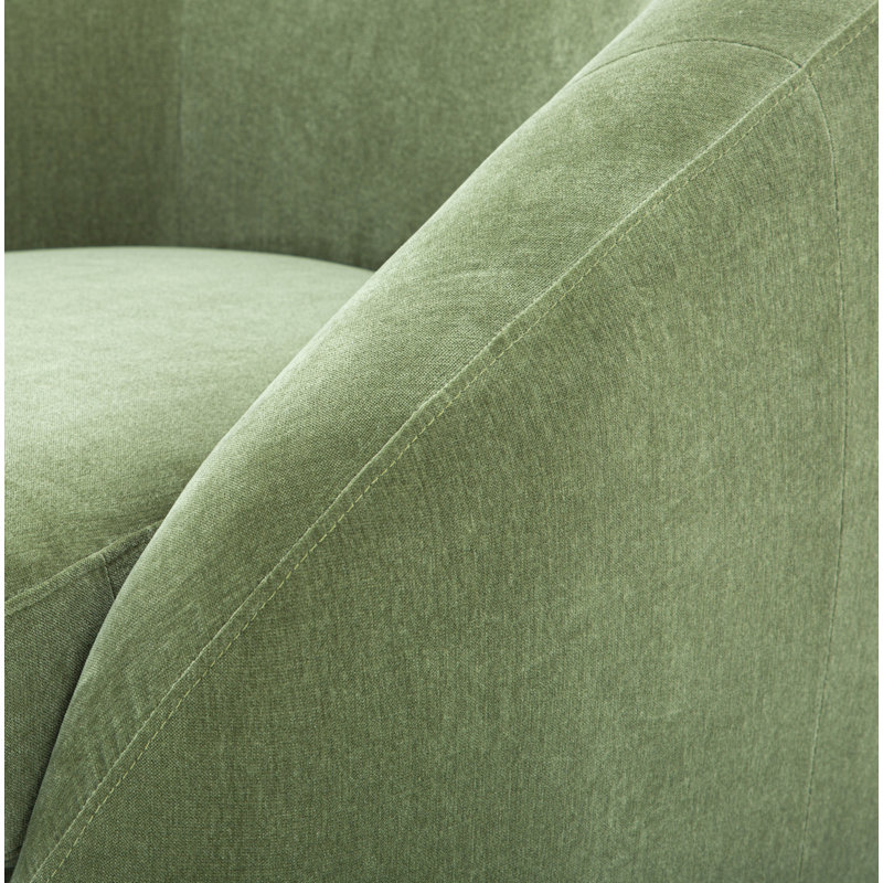 Stargazer Upholstered Barrel Chair, Forest Performance Chenille