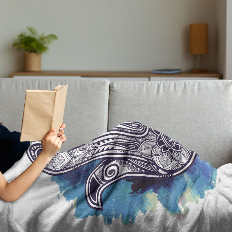 Hand Woven Throw Blanket, 50" x 70"