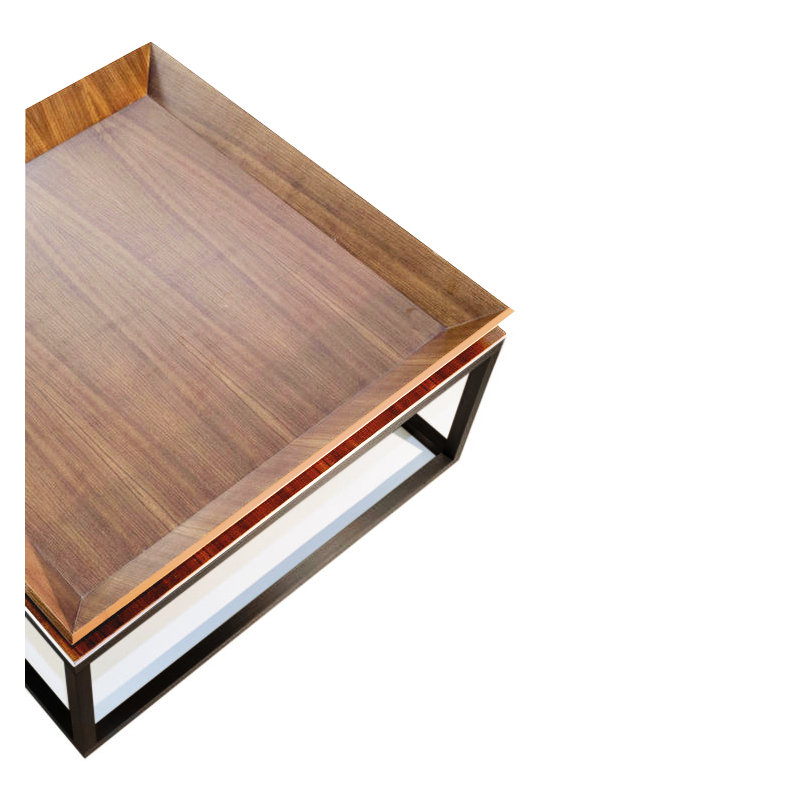 Le Solid Wood Coffee Table, Oak, Oiled Bronze