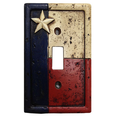 Texas 1-Gang Toggle Light Switch Wall Plate