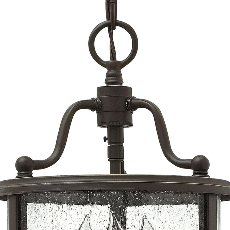 Tide 4 - Light Fabric Dimmable Lantern Chandelier, Olde Bronze