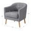 Fauteuil capitonné large de 27,2 po Dreer-2040441848