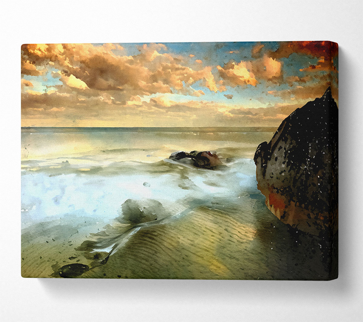 House of Hampton Beach Flow - Wrapped Canvas Art Prints | Wayfair.co.uk