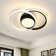 Double 2-Light LED Flush Mount Ceiling Light