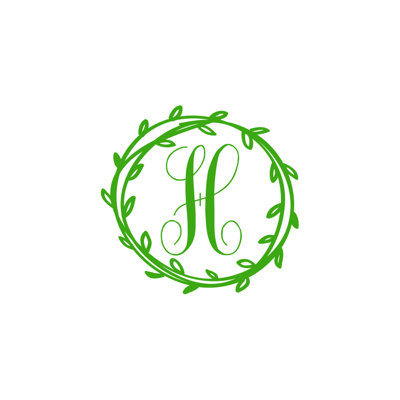 Décalcomanie murale monogramme initial Klar