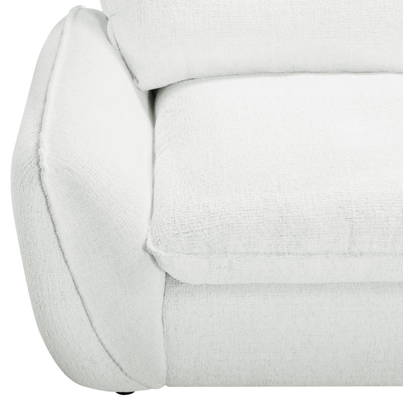 Modular Down Filled Chenille Large 7-Seat Sofa Solid Wood Cloud Couch Sectional with Two Ottoman, Deeper & Wider Seat