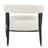 Fedor Arm Chair 2-piece Set In Mid-century Ivory Boucle Fabric