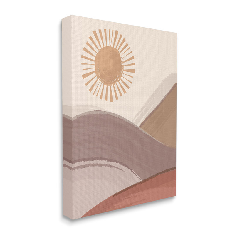 Dunes de sable au lever du soleil, Plaque murale, H 16 po x l 16 po x P 1,5 po