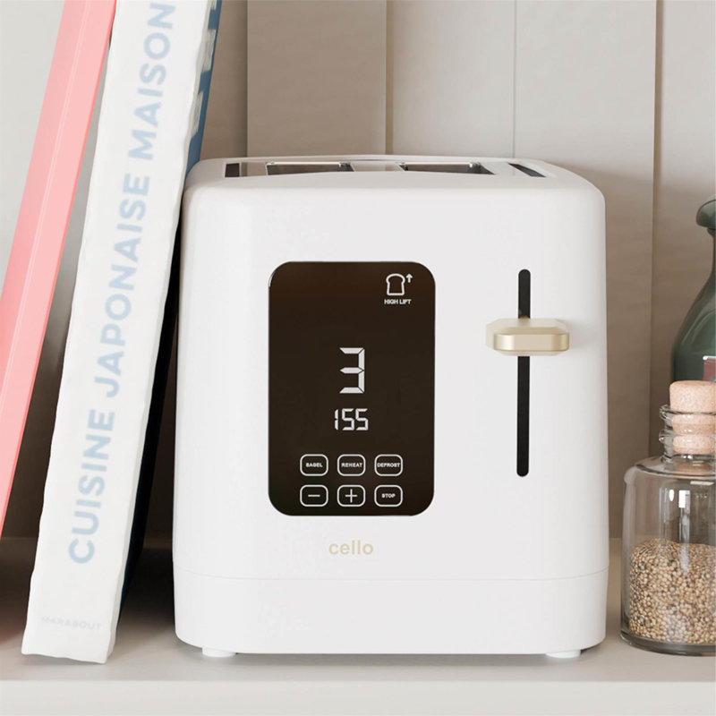 Cello 2 Slice Digital Toaster, White