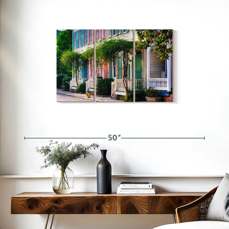 Historic Row Houses, 20" H x 33" W