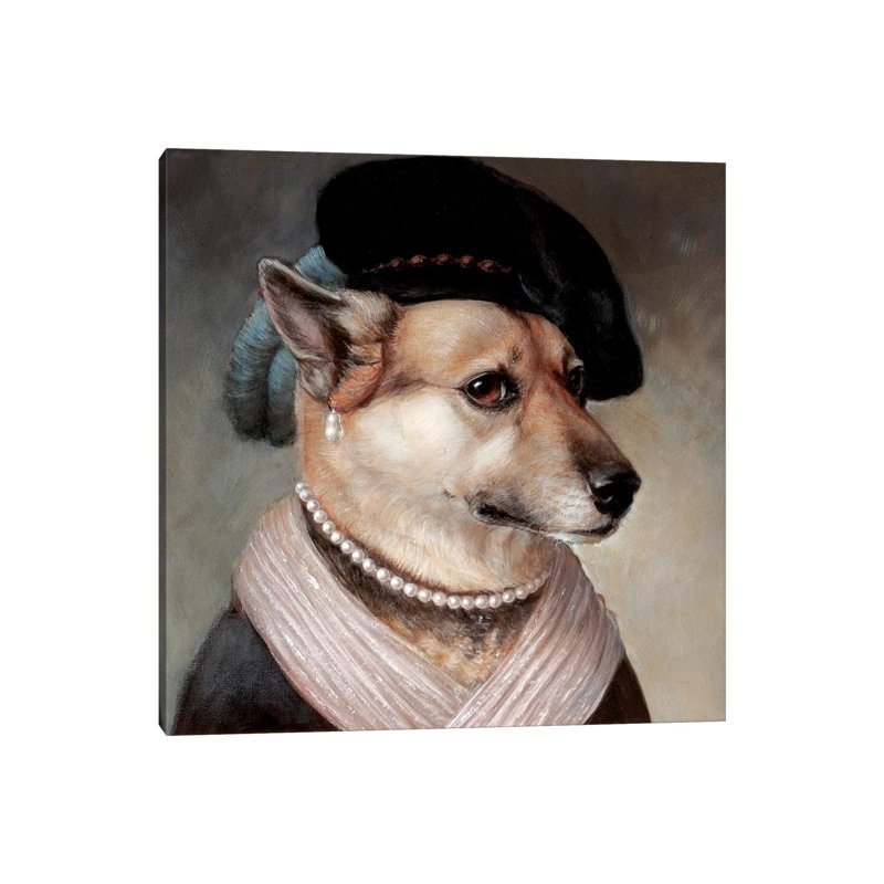 D.D. by Melinda Copper - Wrapped Canvas Painting, 30.48 cm H x 30.48 cm W