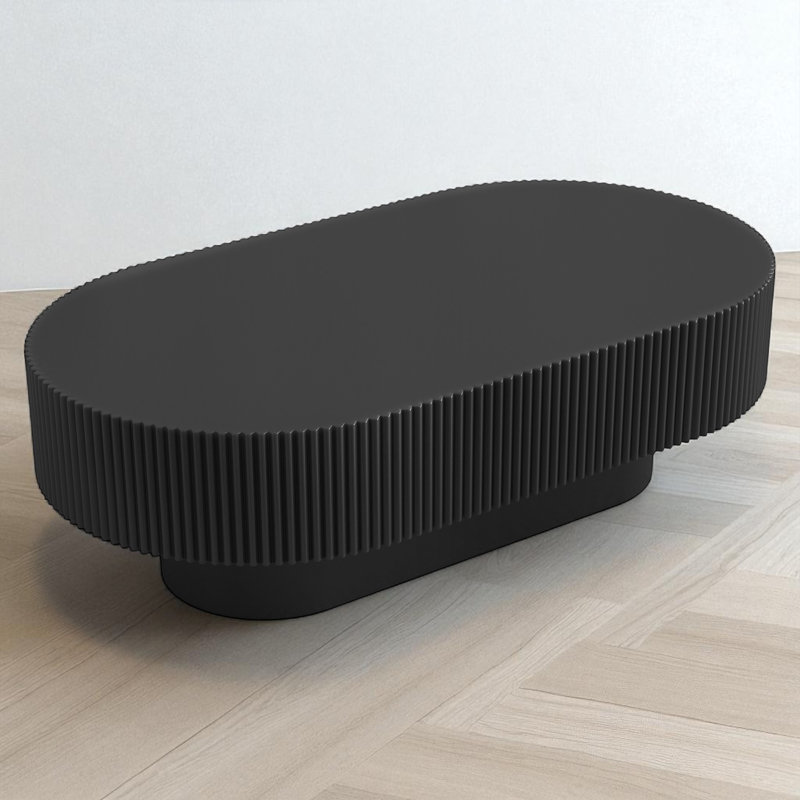 Oval Coffee Table, Black 1