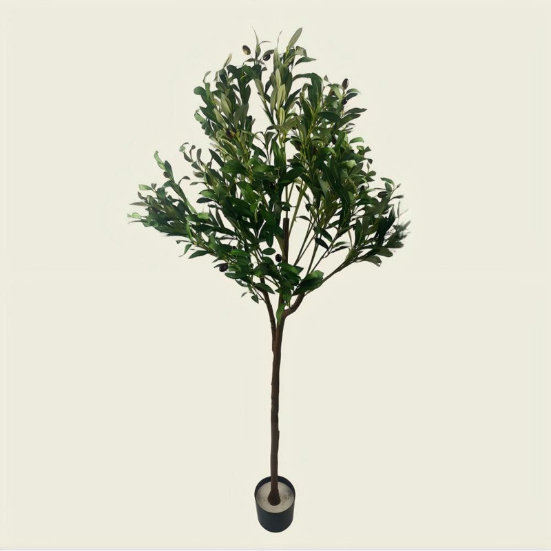 Arbre d'olivier artificiel Forest pour bureau, salon, patio type C, H 70,87 po x l 19,69 po x P 19,69 po