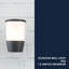 Canonsburg 16.3cm H Outdoor Armed Sconce-2037866865