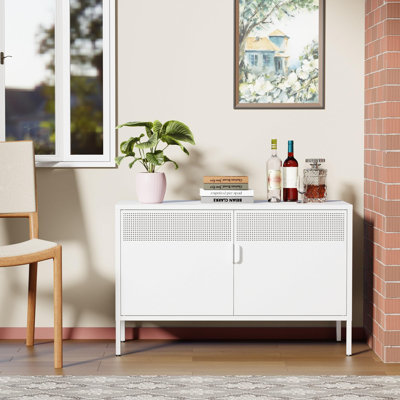 2 Door Metal Accent Cabinet