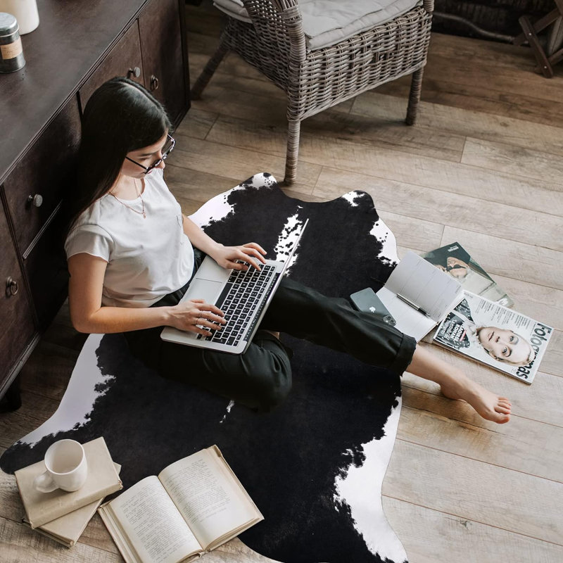 Tapis d'intérieur Lasedrick, Nouveauté 5 pi 2 po x 6 pi 2 po