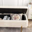 Banc de rangement rembourré en velours Miajah-251652350