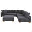 Canapé-lit modulaire à large assise en velours côtelé-208595487