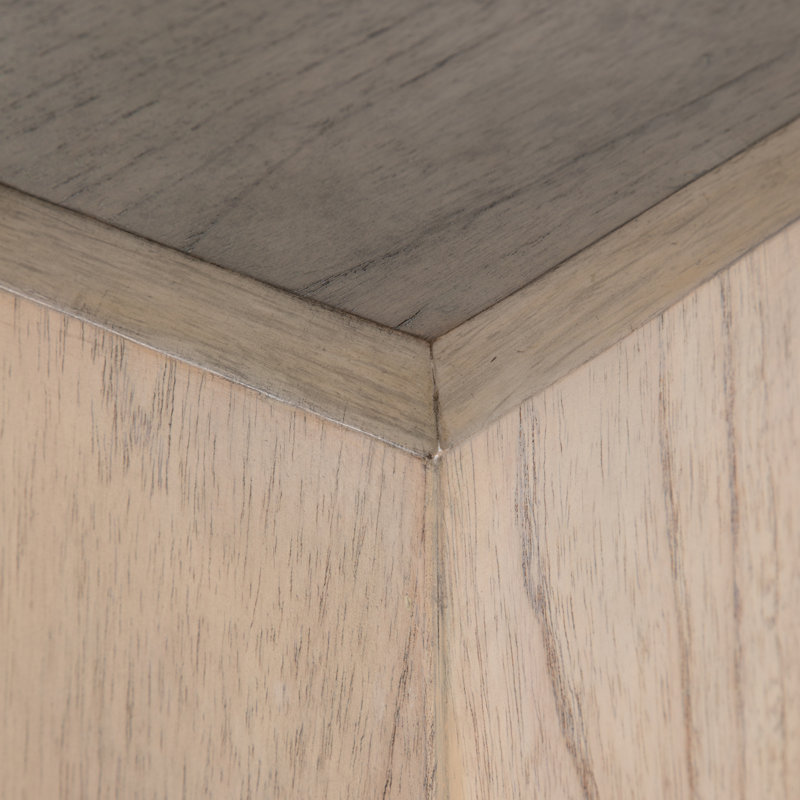 Chess Solid Wood Pedestal End Table