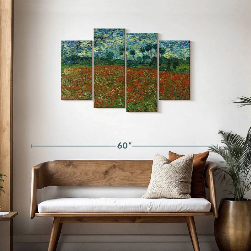 Champ de coquelicots Alvord 1890, H 27 po x l 43 po