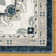 Majestic Gurtrude Navy Blue Traditional Floral Oriental Border Area Rug
