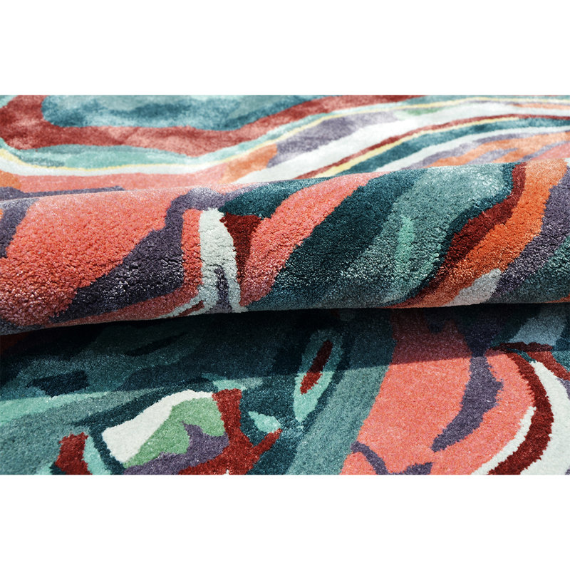 Abstract Area Rug, Novelty 6' x 9'