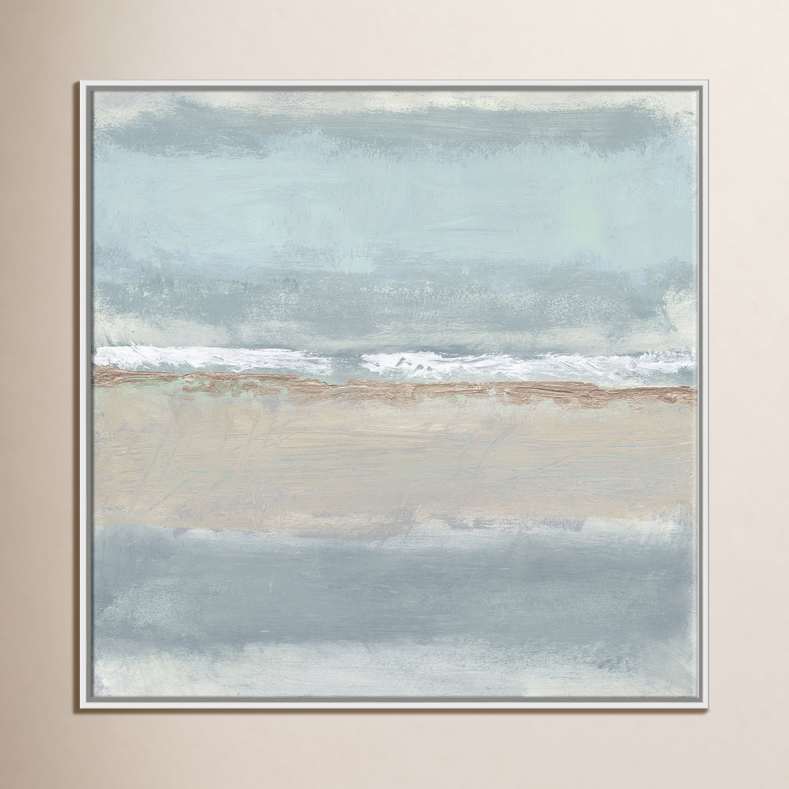 Serenity 1 by Filippo Ioco, White , 36" H x 36" W x 2" D