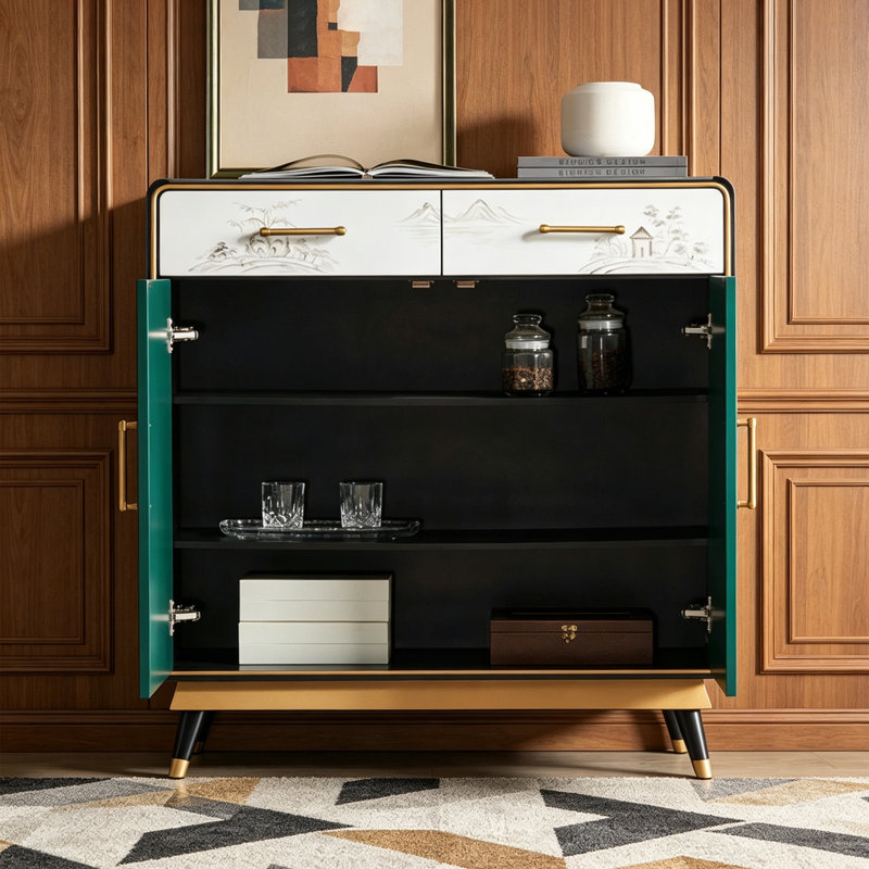 Cabine de luxe en pierre frittée de grande capacité, 41.34" H x 39.37" W x 15.75" D