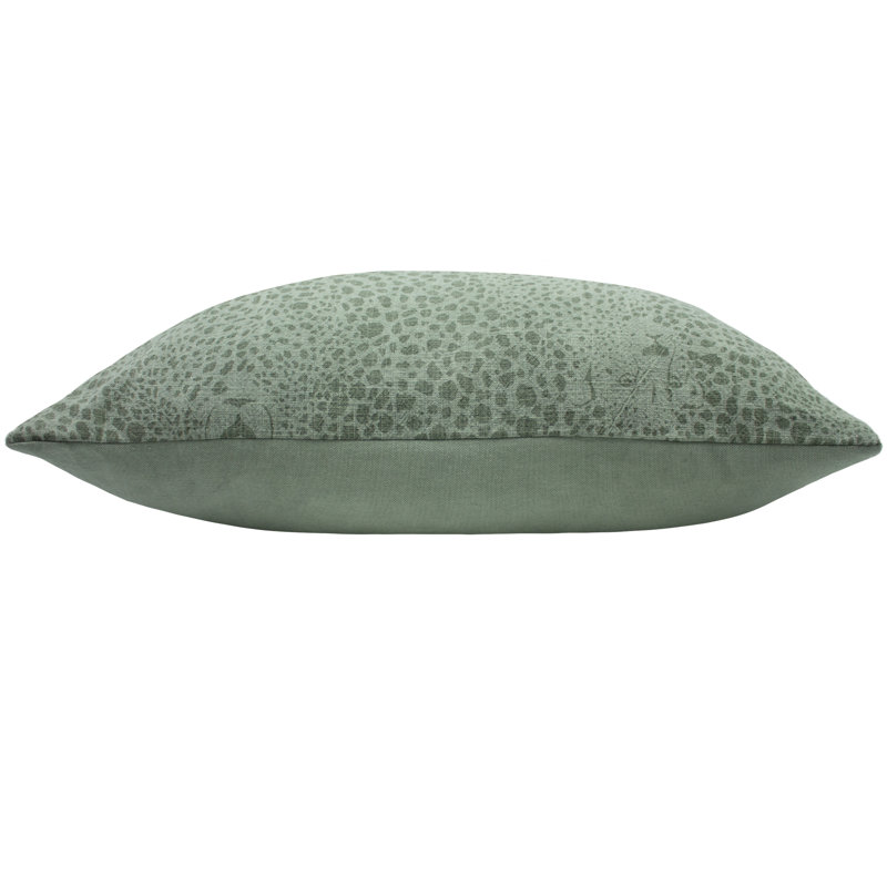 Geometric Square Throw Cushion, Sage